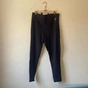 Concealed casual black leggings with conceal pockets size xl